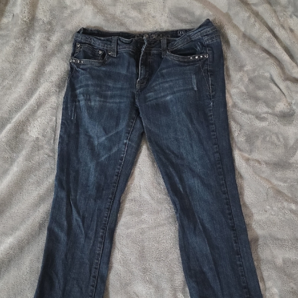 L.A. Idol Dark Blue Straight Leg Jeans